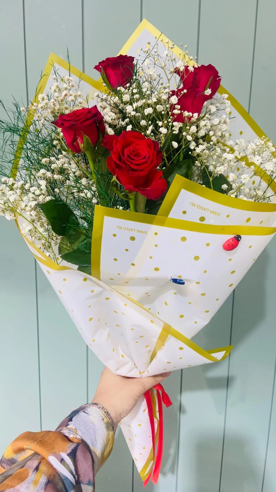 5 Adet Kırmızı Gül