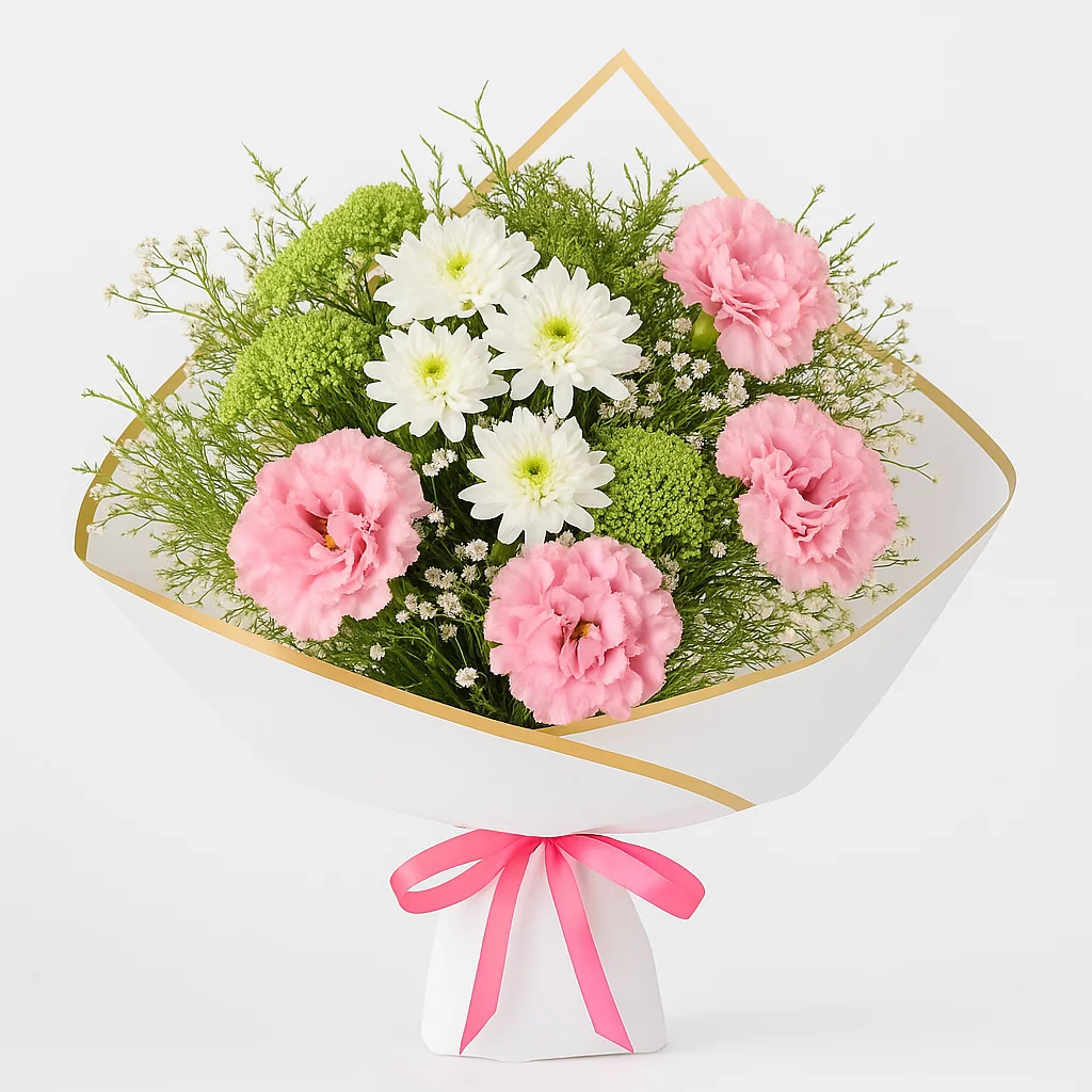 Pembe Çiçek Buketi